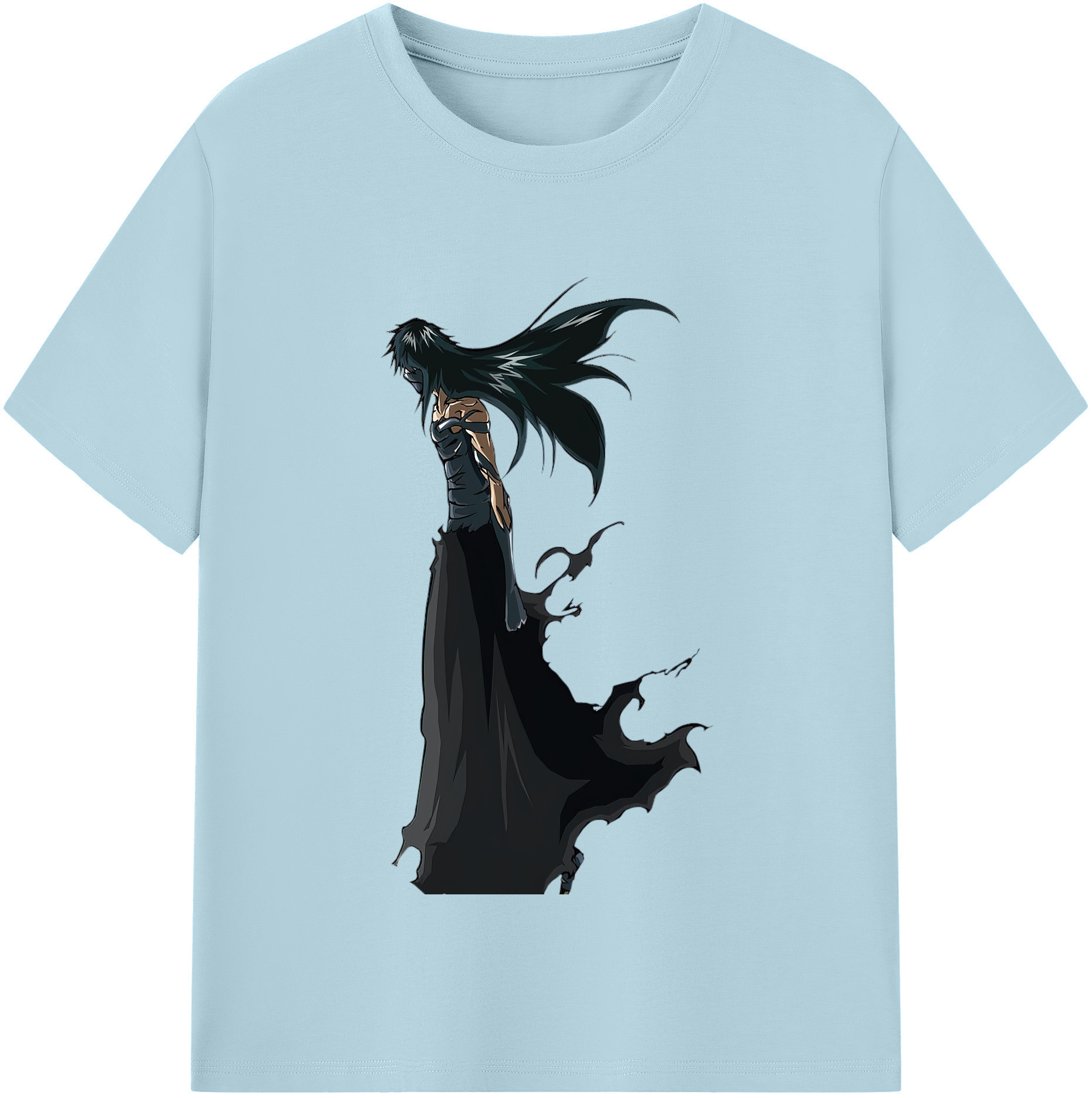 （画像用） ブリーチ 黒崎一護（くろさき いちご）BLEACH Kurosaki Ichigo 綿100％半袖Tシャツ（フロントプリント）